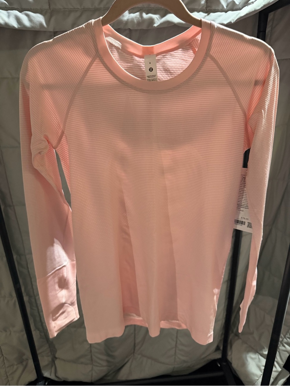 Lululemon Swiftly Long Sleeve Light Pink Women's Long Sleeve Performance Top